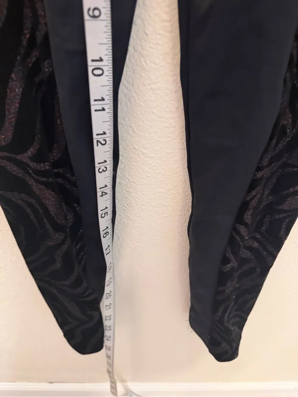 Weissman dance costume black velvet print Modern Animal Unitard 13524 MA adult
